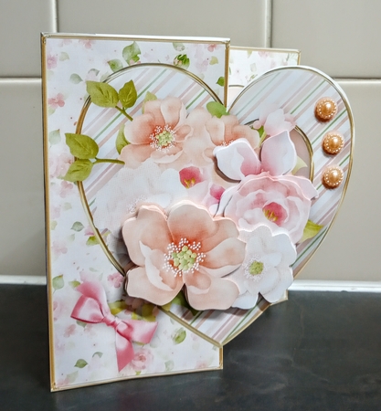 Sweet Posy - Offset Heart Card Mini Kit by Jackie Odonnell