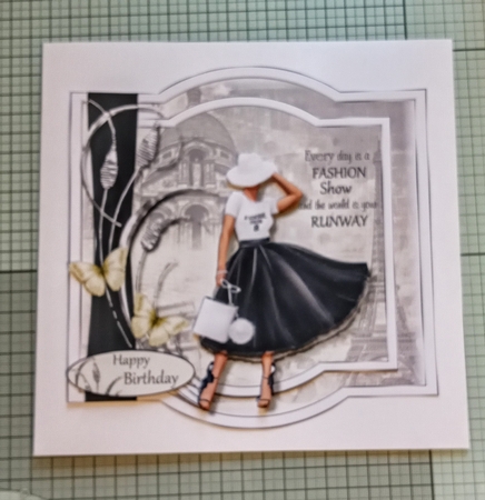 Fashion Girl Birthday Card No.1 by Jackie Odonnell