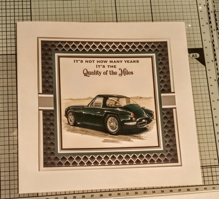 8x8 Quality of Miles 8 Card Front & Sentiments  by Jackie Odonnell
