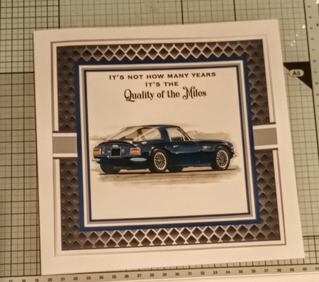 8x8 Quality of Miles 10 Card Front & Sentiments  by Jackie Odonnell