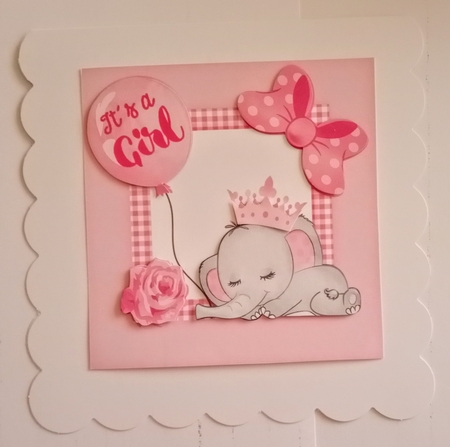 NEW BABY GIRL PINK by Jackie Odonnell