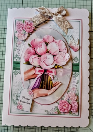 Peony Bouquet Bumper Mini Page Kits  by Jackie Odonnell