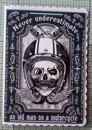 Never Underestimate and Old Man with a Motorcycle by Jackie Odonnell