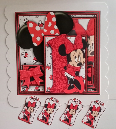 Minnie Mouse Age 1-9 8-Page Kit #1  TOPPER  JUST MINNIE NOW INCLUDED** by Jackie Odonnell
