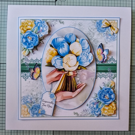 Peony Bouquet 02 Mini Page Kit  by Jackie Odonnell
