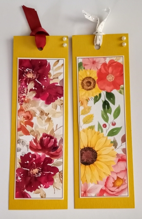 Floral 4 x Bookmarks by Jackie Odonnell
