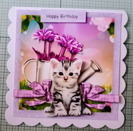 Birthday Kitten 7x7 Mini Kit by Jackie Odonnell