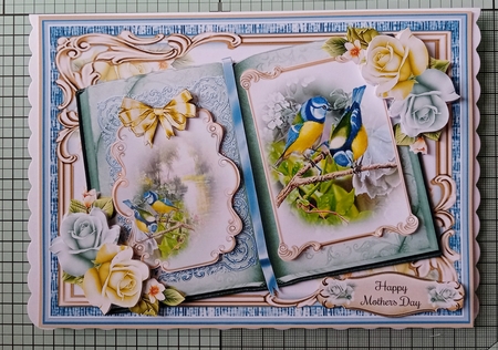Open Book Of Birds Bumper Mini Page Kits  by Jackie Odonnell