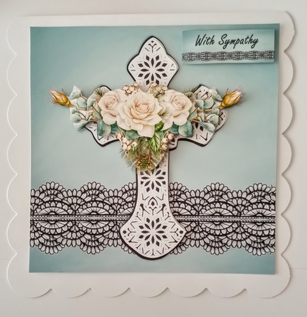 Cross & Winter Roses Mini Kit by Jackie Odonnell