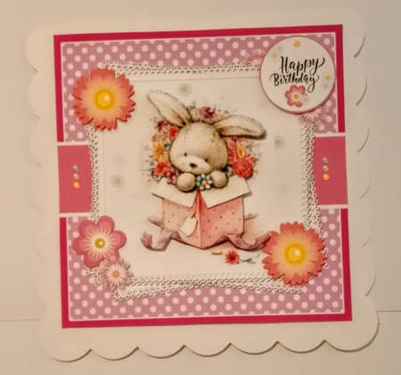 Pretty Bunny In A Box ~ Birthday / Easter and More... by Jackie Odonnell