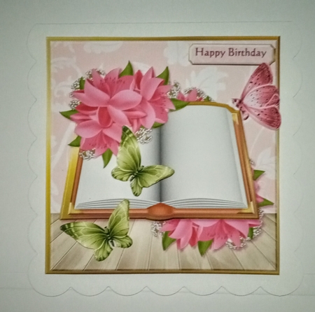 Book Fuchsia Flowers & Butterflies Mini Kit by Jackie Odonnell