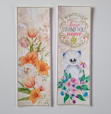 Floral Birthday 4 x Bookmarks 3 by Jackie Odonnell