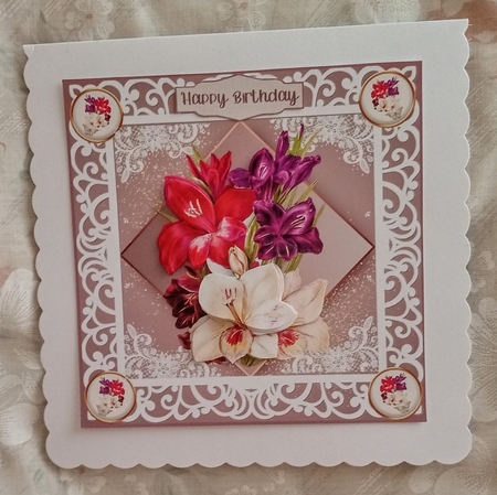 Flowers and lace by Jackie Odonnell