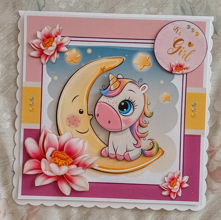 Baby Unicorn Its A Girl by Jackie Odonnell