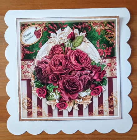 Burgundy Bouquet Mini Page Kit by Jackie Odonnell