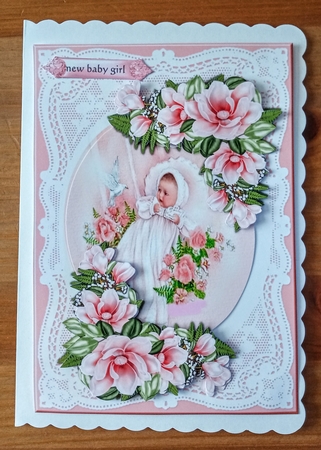 A5 Vintage Baby Girl by Jackie Odonnell