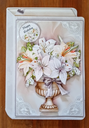 Lily Bouquet Book Shaped Mini Page Kit by Jackie Odonnell