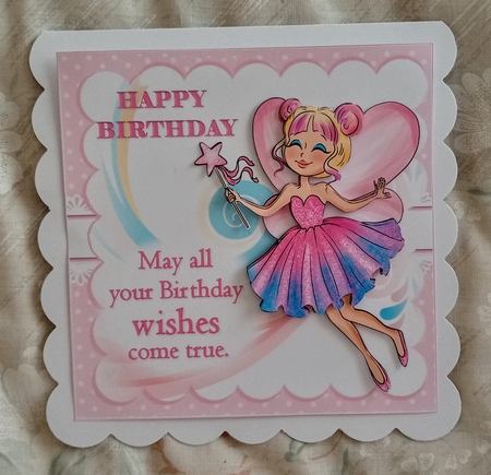 Birthday fairy wishes 8x8 & A4 mini kit by Jackie Odonnell
