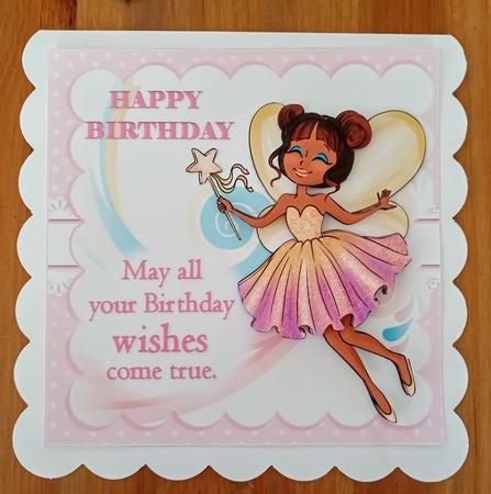 Birthday fairy wishes ethnic 8x8 & A4 mini kit by Jackie Odonnell