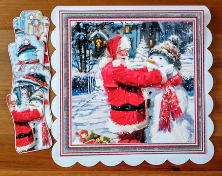 Santa & The Snowman Bumper Kit #1    by Jackie Odonnell