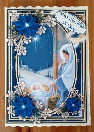 Away in A Stable 5X7 Mini Kit #5  1  by Jackie Odonnell