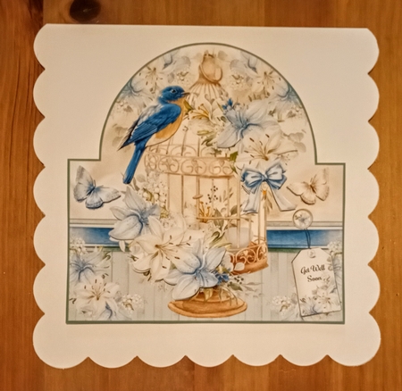 Floral Bird Cage Bumper Shaped Mini Page Kits by Jackie Odonnell