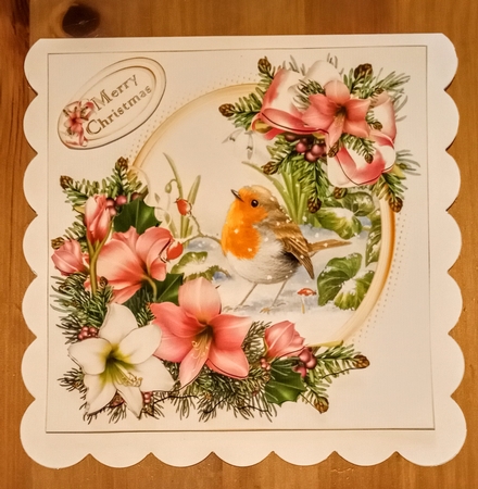 8x8 Sweet Christmas Robin 2 mini kit by Jackie Odonnell