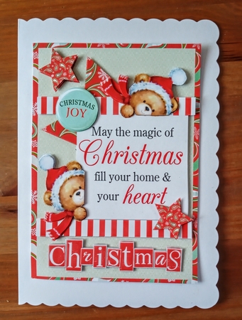 Christmas Teddies A5 by Jackie Odonnell