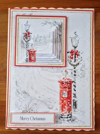 Christmas Postbox 7x5 Mini Kit by Jackie Odonnell