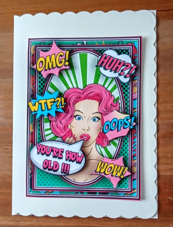 Youre How Old! 5X7 Bumper Kit #1 by Jackie Odonnell