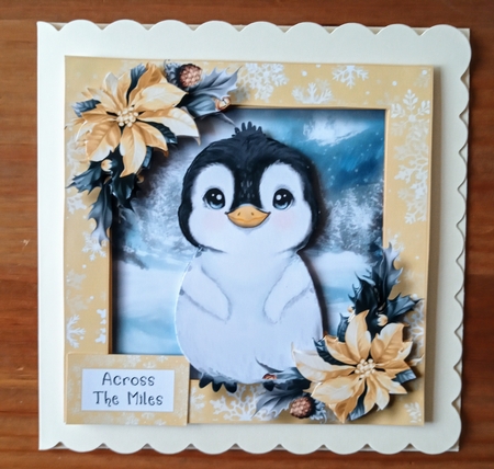 Baby Penguins & Poinsettias Bumper Kit by Jackie Odonnell