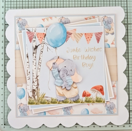 Elephant With Balloon Mini Kit by Jackie Odonnell