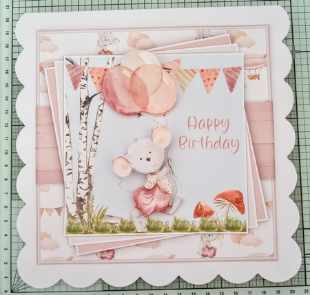 Mouse With Balloons Mini Kit by Jackie Odonnell