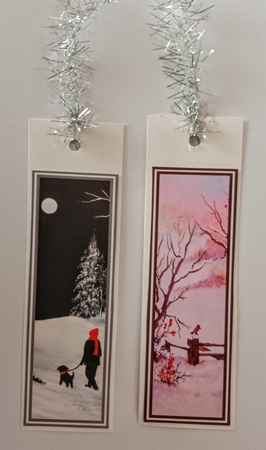 Winter Scene Bookmarks Sheet 3 by Jackie Odonnell