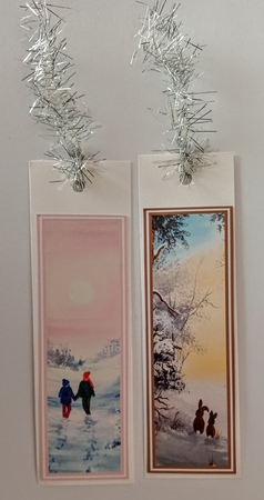 Winter Scene Bookmarks Sheet 3 by Jackie Odonnell