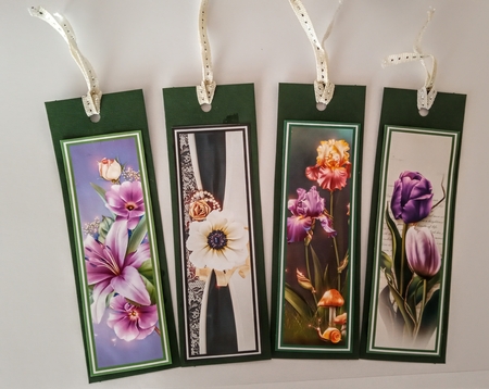 Beautiful Floral Bookmarks Sheet 8 by Jackie Odonnell