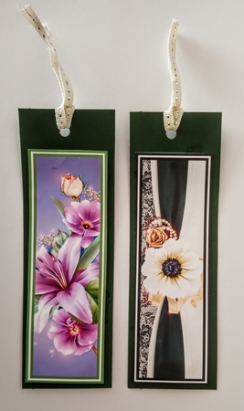 Beautiful Floral Bookmarks Sheet 8 by Jackie Odonnell