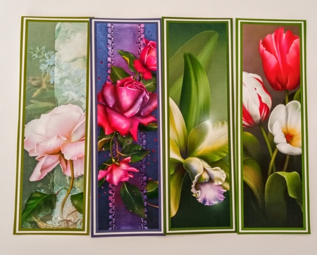 Gorgeous Floral Bookmarks Sheet 13 by Jackie Odonnell