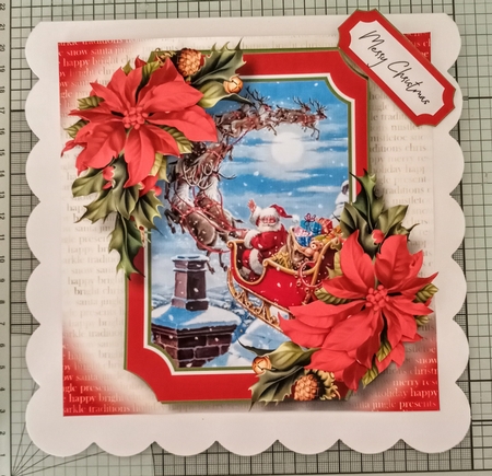 Gorgeous Vintage Christmas - Santa & The Reindeer by Jackie Odonnell