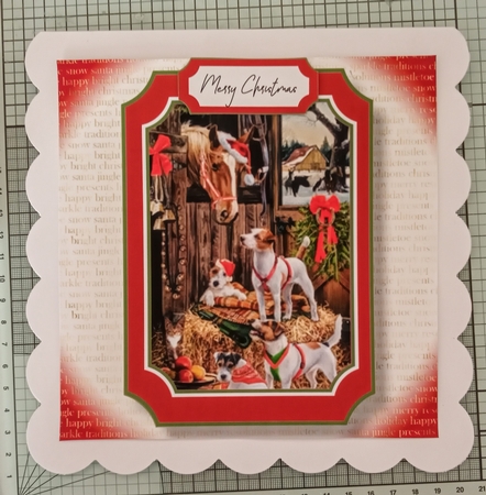 Gorgeous Vintage Christmas NO FLOWERS - At The Stables by Jackie Odonnell