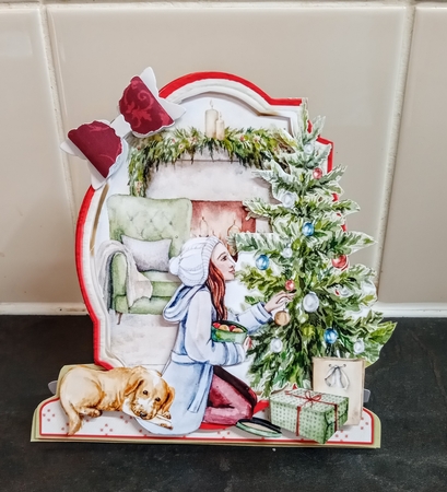 The Spirit of Christmas 1A Shaped 6x6 Card & Envelope Kit by Jackie Odonnell