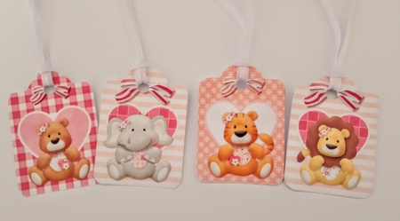 Cute Baby Animal Tags by Jackie Odonnell