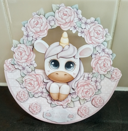 LITTLE UNICORN rocker card by Jackie Odonnell