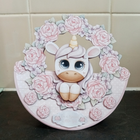 LITTLE UNICORN rocker card by Jackie Odonnell