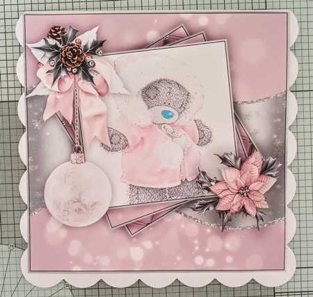Pink Teddy Christmas Bumper Kit #1     by Jackie Odonnell