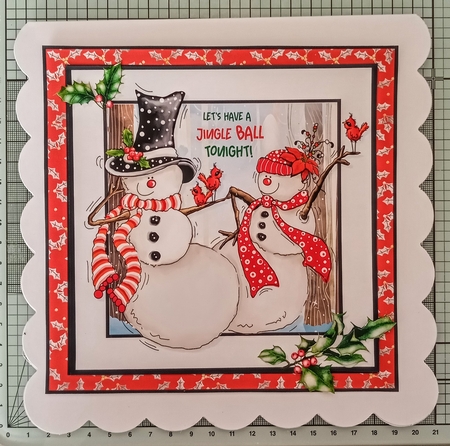 Cheerful Snowman Mini Kit-1 by Jackie Odonnell