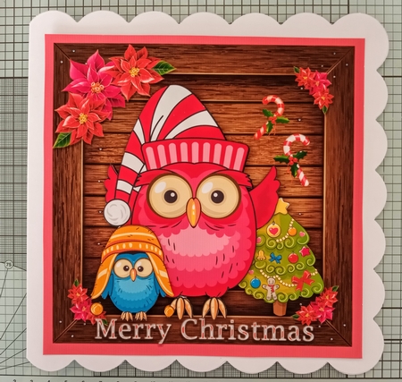 Cute Christmas Owls by Jackie Odonnell
