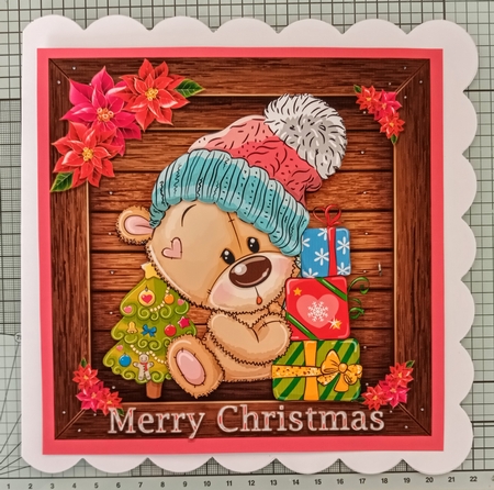 Cute Christmas Bear by Jackie Odonnell