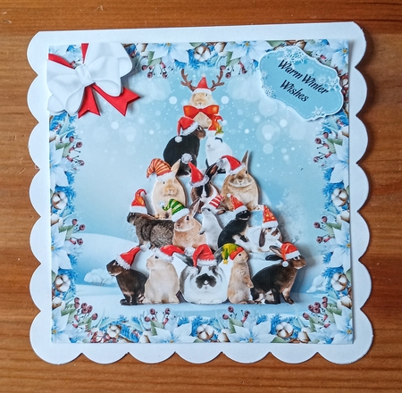 Christmas Tree Of Bunnies by Jackie Odonnell