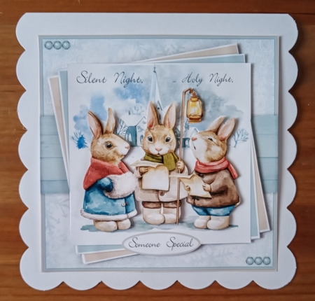 Carolling Rabbits Mini Kit by Jackie Odonnell